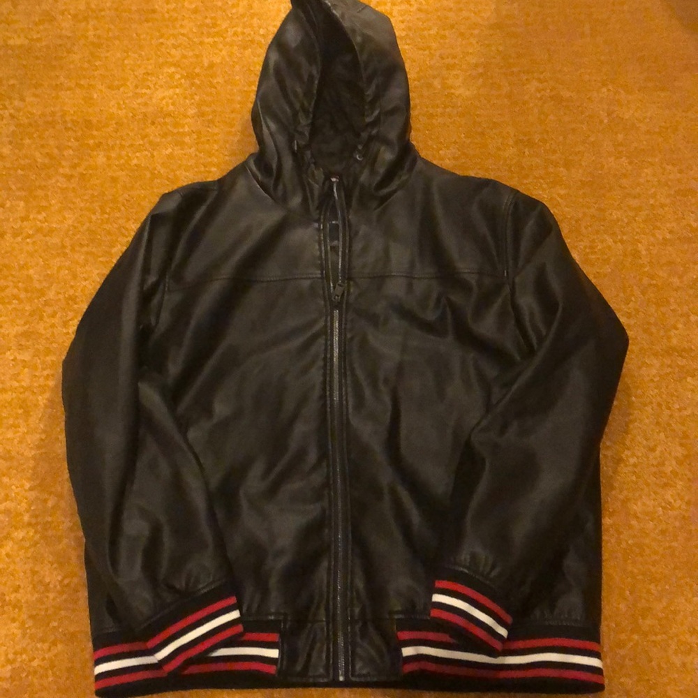 Tommy Hilfiger (Faux Leather) Hood Jacket
